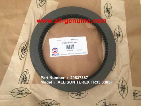 Buy cheap 29537887 FRICTION PLATE ALLISON TRANSMISSION TEREX TRUCK HAULER TR35A 3305 from wholesalers