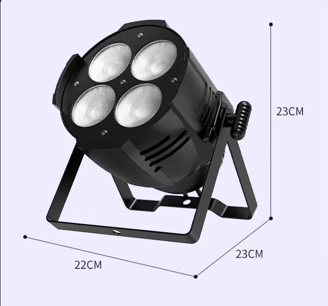 Stage Zoom Theater 2in1 Cob Led Par Light With Cold White And RGBW Light Source