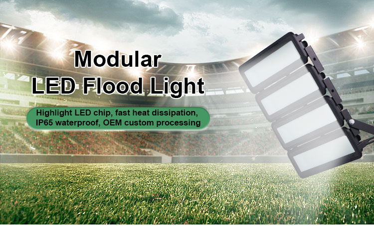 High-Brightness Modular LED Flood Light Aluminum Alloy Body IP65 Waterproof For Building Facades Courtyards Parking Lots Outdoor