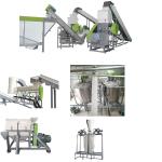 Streamlined PET Bottle Washing Line 490kw Industrial Plastic Recycling Machine