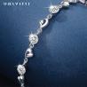 Buy cheap 7.9in 4.6g Sterling Silver Jewelry Bracelets Sterling Silver Heart Bracelet ODM from wholesalers