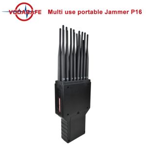 12000mAh 25m Radius VHF UHF Portable Signal Jammer