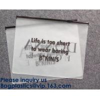 Buy cheap k Plastic Bags Packaging Custom Clear Poly Pvc Slider Zipper Bag, Standup product
