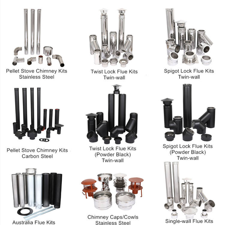 ISO9001 SUS304 Chimney Flue Rain Caps Square Shaped 1.2mm Wall Thickness
