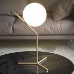 Modern Table Light 5W LED lamp creative White glass lampshade IC T1 High Table