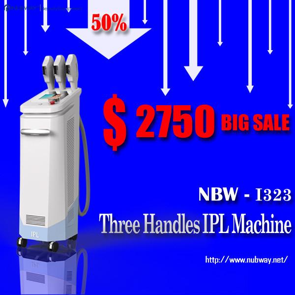 Buy cheap Hot!50% discounts! professional 3 handles IPL system for wrinkle removal and hair removal from wholesalers