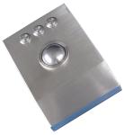 Rugged metal Stainless steel desktop 38mm laser trackball with 1200 DPI