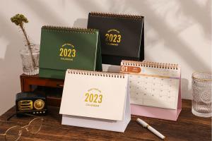 China Embossing Debossing Monthly Wall Calendars Custom 365 Days Desk Advent Calendar on sale