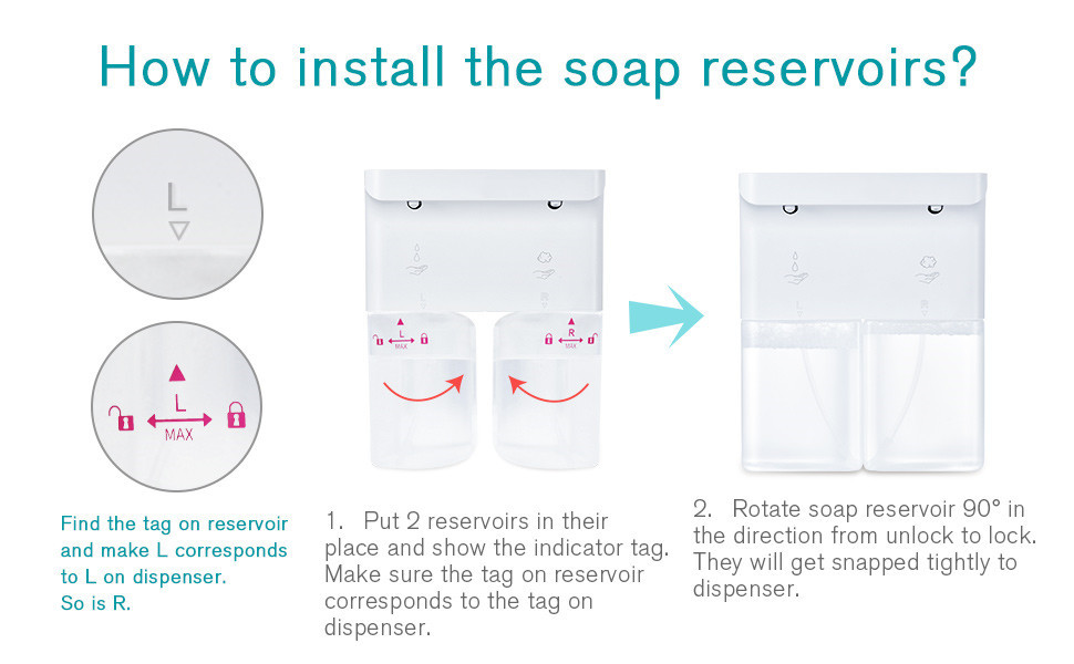 600ml Auto Foam Soap Dispenser Machine With Free Wall Hook ROHS