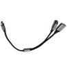 Buy cheap 3m Cable Wire Harnesses Assembly 1 Type C To 2 USB 2 In 1 USB Cable from wholesalers