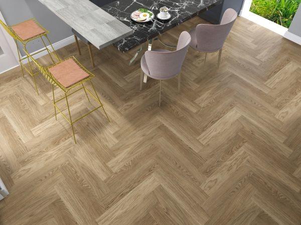 Buy cheap 5mm Herringbone SPC Vinyl Flooring Easy Maintenance Scratch Wear Resistant from wholesalers