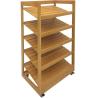 Buy cheap Wooden Supermarket Racks Display Double Sided Gondola Shelving from wholesalers