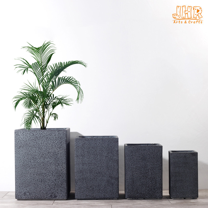 Clay Planters Square Planters Clay Flower Pots Fiberclay Planters MGO Pot Planter Set Garden Planters