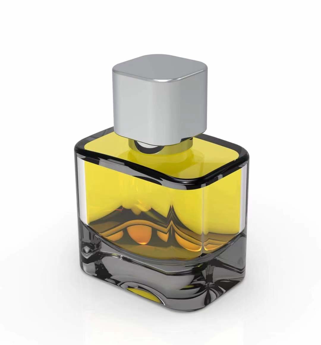 Cube Metal Perfume Bottle Zamac Caps Luxury Creative Universal Fea 15Mm