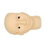 Eyebrow Tattoo Makeup Practice Head , 3D Silicon Face Painting Practice Head