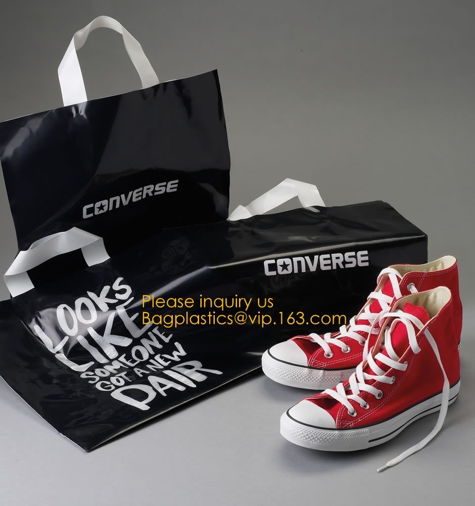 Wholesale Die Cut Handle Eco-Friendly Custom Design Shopping Gravure Printing Groceries Plastic Bags With Logo bagease