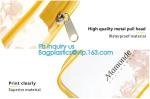 Trendy transparent PVC makeup bag with nylon handle, pvc hanging travel cosmetic