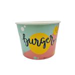 Single Wall Disposable Paper Popcorn Bucket Branded 32oz 46oz 64oz