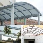 4mm 5mm 6mm Solid Skylight Roofing Panels Solid Polycarbonate Sheet Canopy