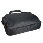 Single Shoulder Lightweight Black Laptop Bag 16 inch Heat Transfered Printing