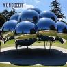 Buy cheap Mirror Stainless Steel Cloud Metal Garden Statue Custom Design from wholesalers