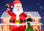Outdoor 12ft Giant Christmas Inflatable Decoration with LED Lights Lawn Garden