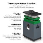 Mobile DTF Printer Fume Extractor , Direct to Film Fume Extractor With