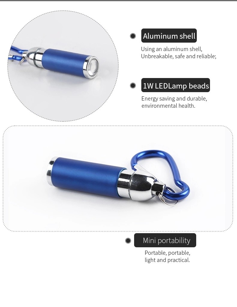 Electric Torch Brightest LED Flashlight Lumens Small LED Flashlight With Carabiner