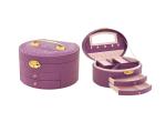 Crocodile Grain Leather Empty Jewelry Gift Boxes PU Imitation Leather With Tray