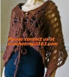 Lady's Crochet Knitted Shawl,Hand Knitted Shawl ,Women Poncho, Free Knitting