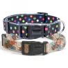 Buy cheap Polyester Martingale Dog Collar Metal Buckle Personalized Sublimation Gold Pet Customized from wholesalers