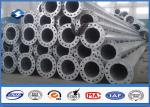 550kv Transmission Electrical Steel Tubular Pole 160 Km / Hour Wind Speed
