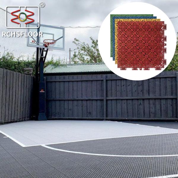 Buy cheap Tennis Court Polypropylene Interlocking Tiles 304.8mm*304.8mm Outdoor Court Tiles from wholesalers