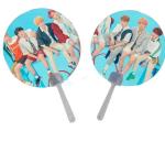 Customized Lenticular 3D Animation Korea KPOP Idol Flip 3d Hand Fan Transparent