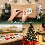 Jute Rope 3.5 Inch DIY Wooden Christmas Ornaments Pre Drilled Wood Slices Crafts