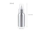 50ml Aluminum Fine Mist Spray Bottle Lightweight Durable Travel Use