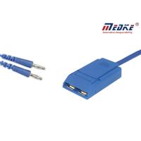 Buy cheap PVC Blue 4.0 Banana Plug Patient Return Diathermy Electrode Pad Cable product