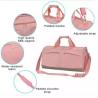 Buy cheap Custom Waterproof Duffel Bag With Shoe Compartments Gym Pink Dance Bag from wholesalers