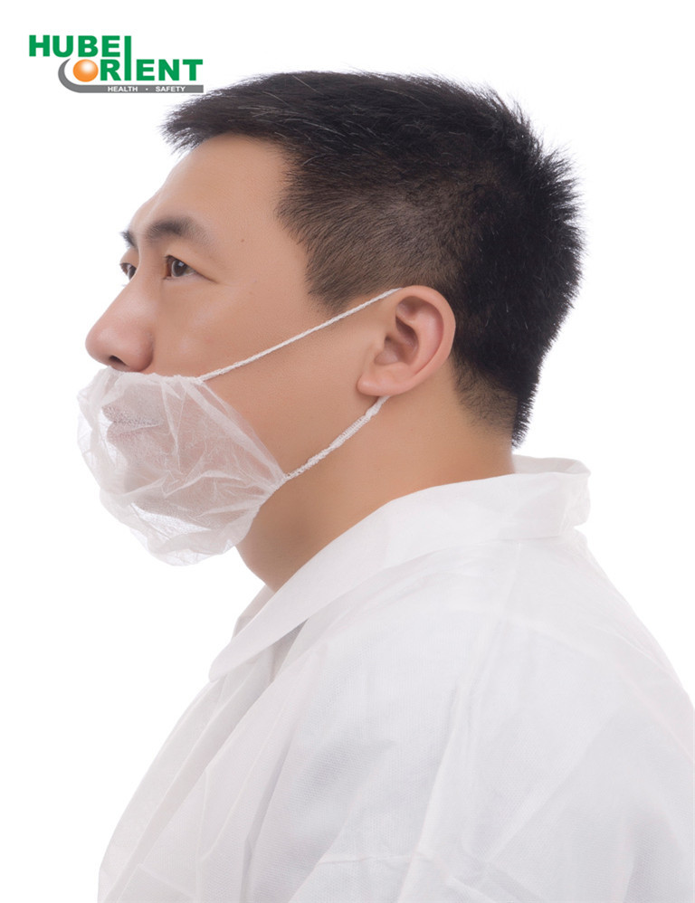 No Tight Nonwoven Disposable Beard Cover With Double Elastic