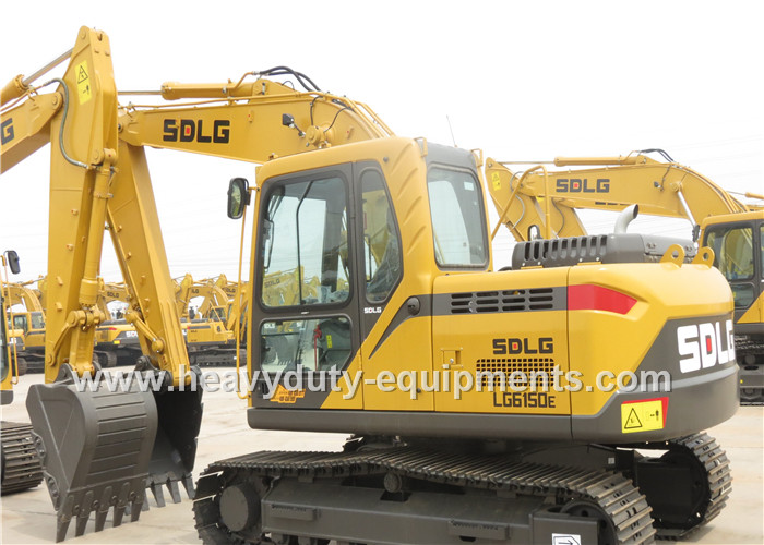 Hydraulic excavator LG6150E with standard cabin and standard arm in volvo technique