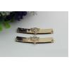 Buy cheap Good quality leather bag accessories frame 62 mm light gold metal corner protector with diamond decorative from wholesalers