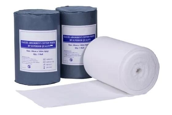Buy cheap Surgical Gauze Roll 90cmX100 Yards 4Ply Pure White Soft Absorbent Medical Non Sterile from wholesalers