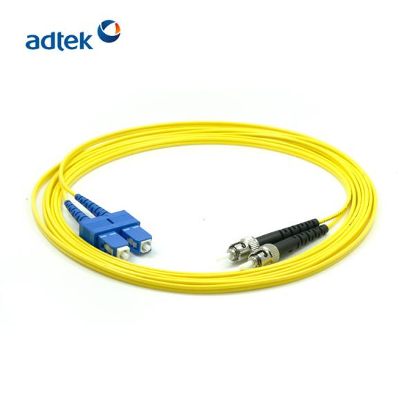 Buy cheap SC - ST Duplex Fiber Patch Cord PVC Yellow 3M Fiber Cable OEM / ODM from wholesalers