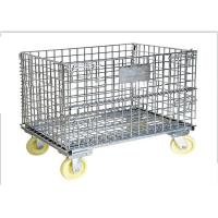 Buy cheap 1200Kgs Metal Mesh Container , L1000mm Wire Container Storage Cages product