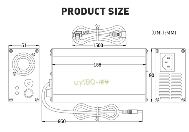 OEM / ODM 12V 8A Bike Battery Charger Perfect Balance Efficient Power