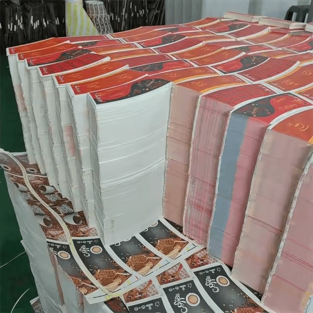 Custom Waterproof Paper Fan For Paper Cup Virgin Pulp Style