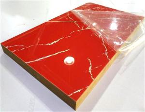 China Pattern color acrylic sheet faced mdf for furniture or commercial decoration on sale