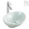 Buy cheap Sleek And Elegant Oval Ceramic Art Bathroom Sink Counter Top Wash Basin from wholesalers