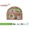 Buy cheap Free Heavy Metals Bamboo Childrens Dinner Set , 5 PC Set Bamboo Fiber Tableware from wholesalers