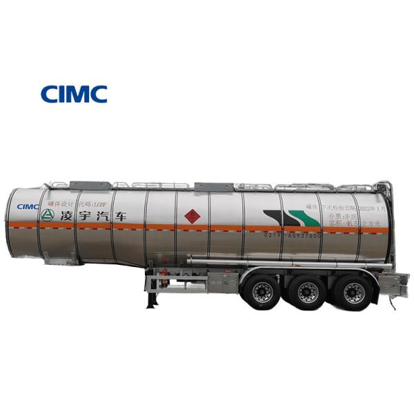 Buy cheap 32100/31800 KG Rated Load Mass CIMC LINYU 8*4 Aluminum Alloy Liquid Fuel Tanker Trailer from wholesalers